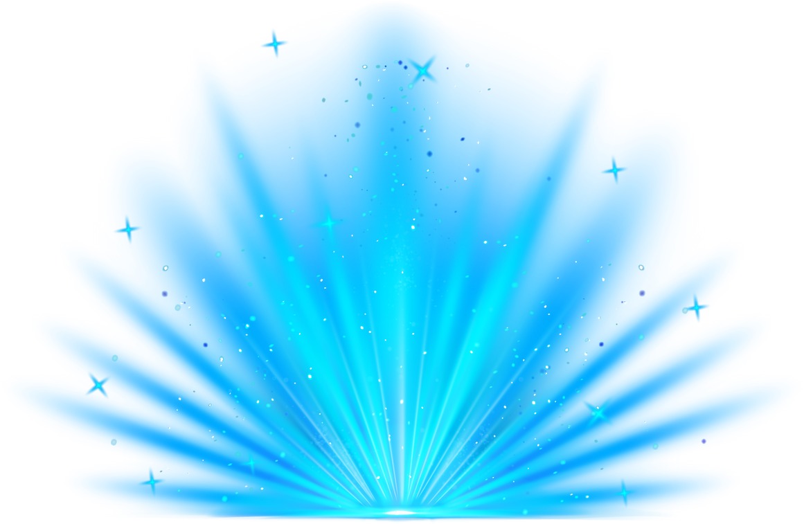 Blue Explode Glow Ray